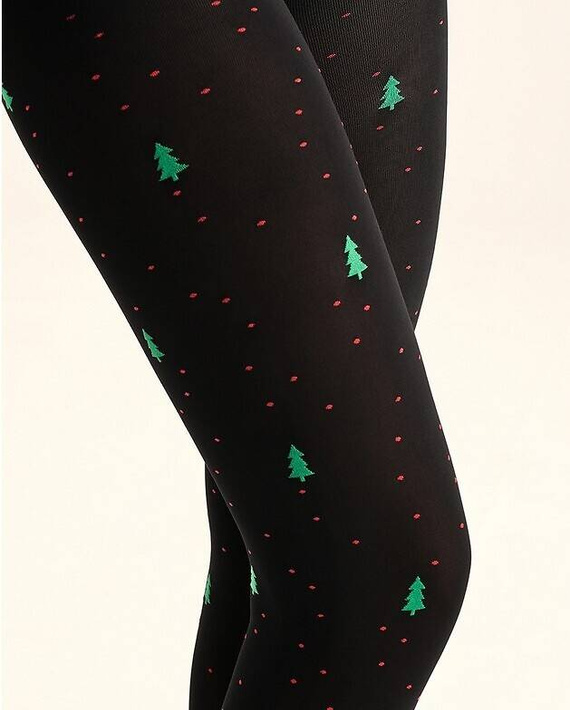 560 Christmas Tress Strumpfhose 60 den Gabriella - schwarz