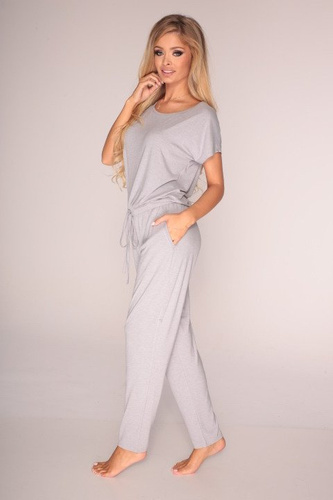 308 Paula Damen-Pyjama-Anzug - grau