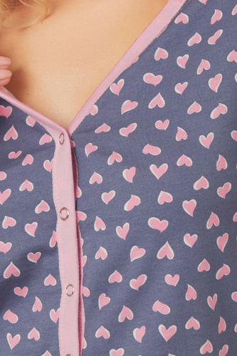 Tiana Nachthemd und Stillkleid, kurze Ärmel Italian Fashion - Druck