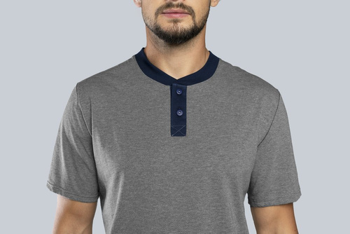 Profit Herrenpyjama mit kurzen Ärmeln, lange Hose Italian Fashion - ¶r.melanż