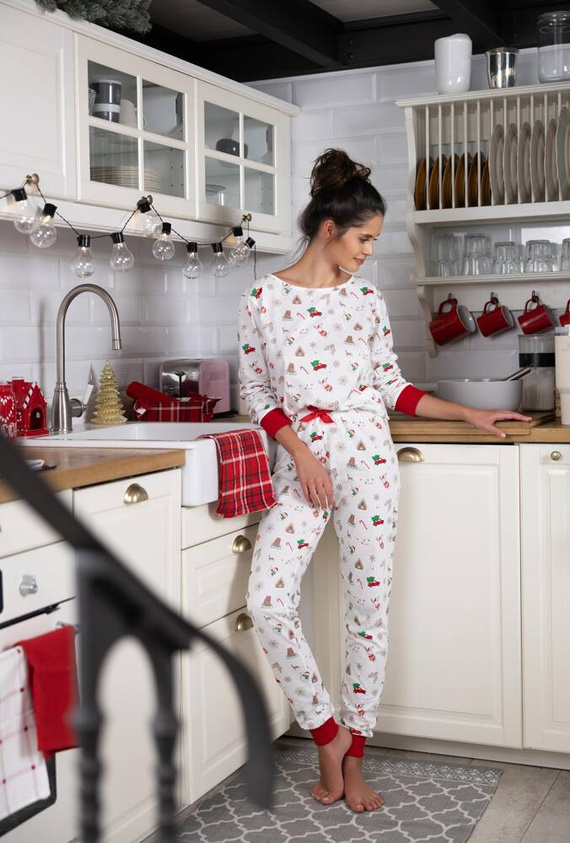 Samantha Sensis Damen Schlafanzug -ecru