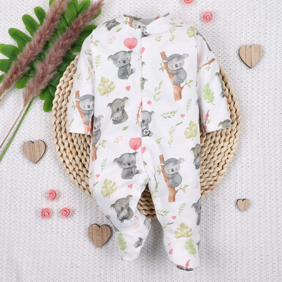 Baby-Strampler Nini Sweet Koala 100% Bio-Baumwolle für Neugeborene