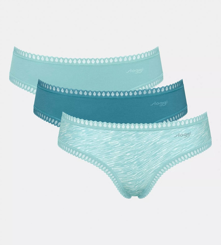 GO Crush C3P Hipster Damen Sloggi 3er-Pack – V007 Türkis