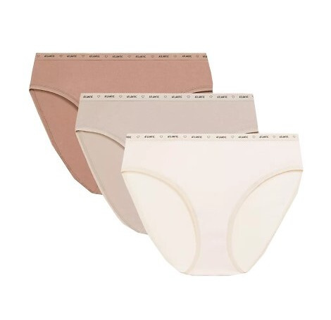 3CLP-010 High Sport Leg Damenhöschen Atlantic - Ecru-Beige-Dunkelbeige