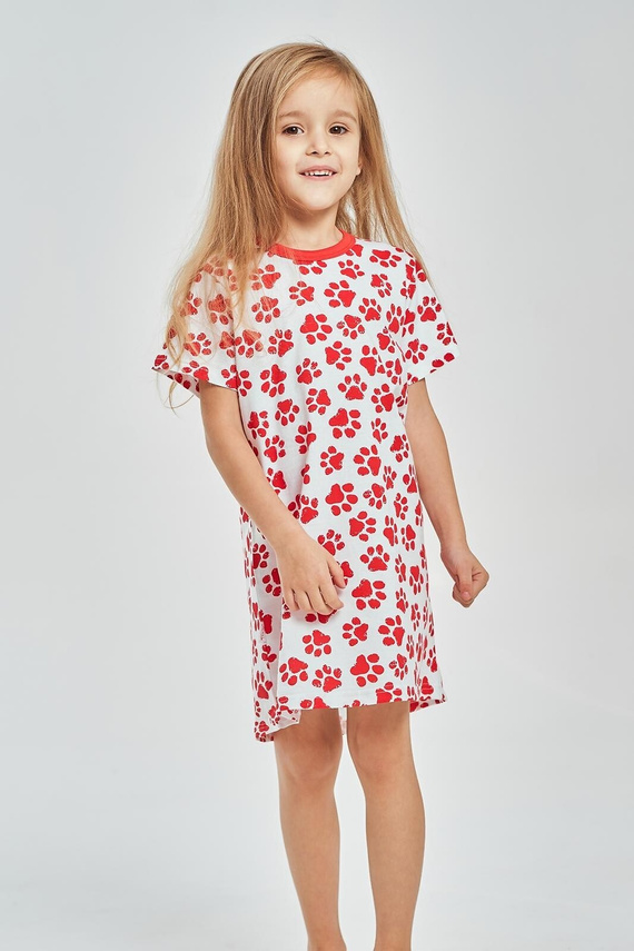 Mädchen Nachthemd Taro 3549 Nela rot 100% Baumwolle