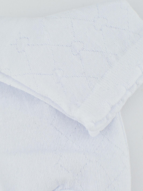 SB119 Jacquard Hearts Noviti Damensocken – weiß