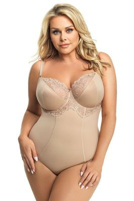 K 356 Gala Damen-Bodysuit Gorsenia- beige