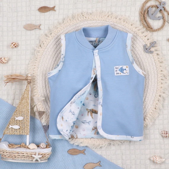 ABN-5458 Sea Of Joy Nini Weste – Bio-Baumwolle, bequemer Verschluss