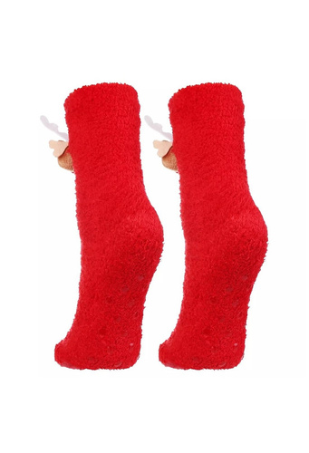 CSLS 250-031 ABS Moraj rote Socken – Unisex-Weihnachtssocken in einer Box