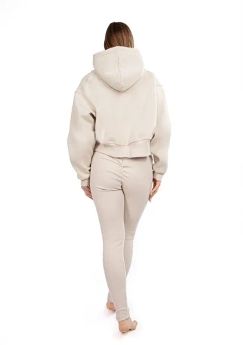 DK-K-B13 Dkaren Damen-Trainingsanzug-Set – Beige