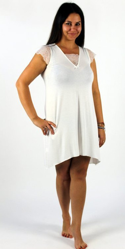 340 Fanny Forex Nachthemd - weiß