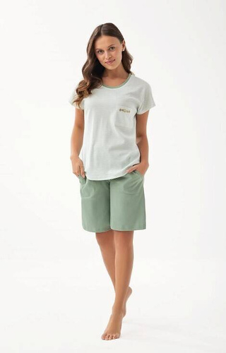 323 Luna Damenpyjama – grün