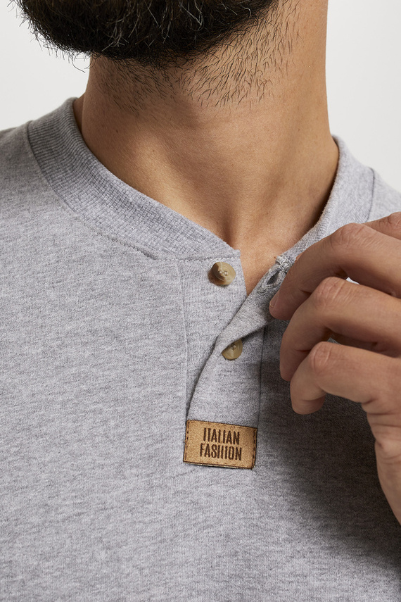 Leader-Trainingsanzug-Set lang. ärmel, Länge. hose Italian Fashion - melange