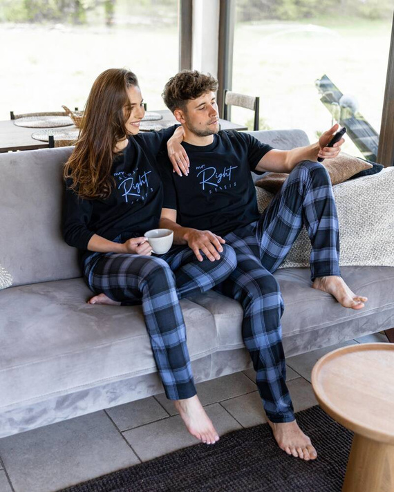 Sensis Victor Herren Schlafanzug - schwarz 