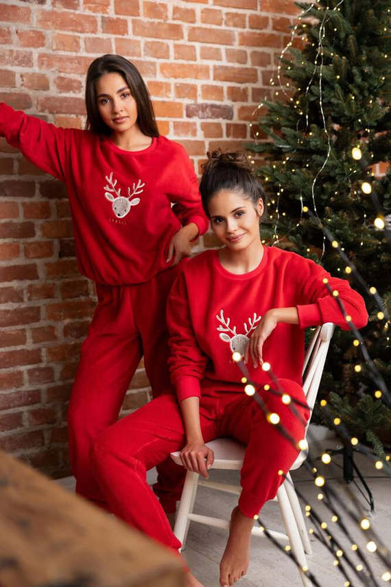 Sensis Harriet Damen Schlafanzug - rot