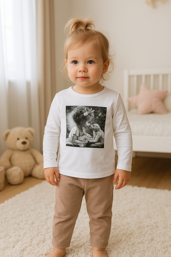 Kiss Kinderbluse Bambarillo weiß – Jersey | Komfort und Stil
