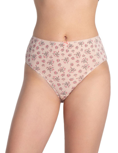 Damen-Slips Lama L-120 BI-97 – Baumwoll-Bikini, 3er-Pack in Beige- und Brauntönen