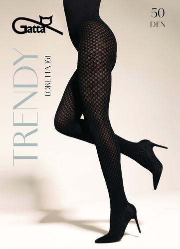 Gatta Trendy Loretta wz.161 50 den Strumpfhose – matt, gemustert, blickdicht