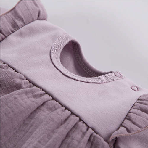 Botanic Eevi Kurzarm-Bodykleid – Heidekraut