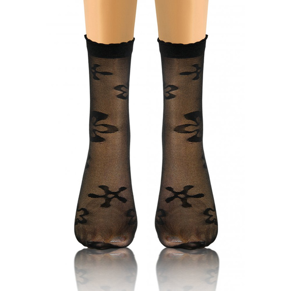 Sesto Senso Damensocken, Muster 06 Blumen