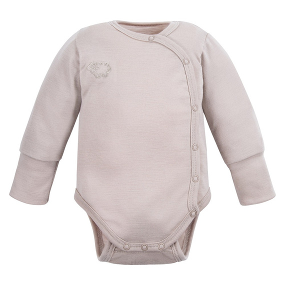 Merino-Body aus Eevi-Merinowolle – Beige