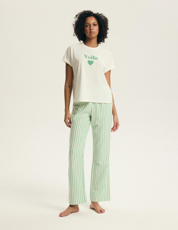 Damenpyjama Henderson Darlan 43707 – Baumwolle, lange Hose, Druck