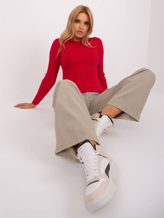 PM-SW-PM1089.09P Paris Damenpullover – rot