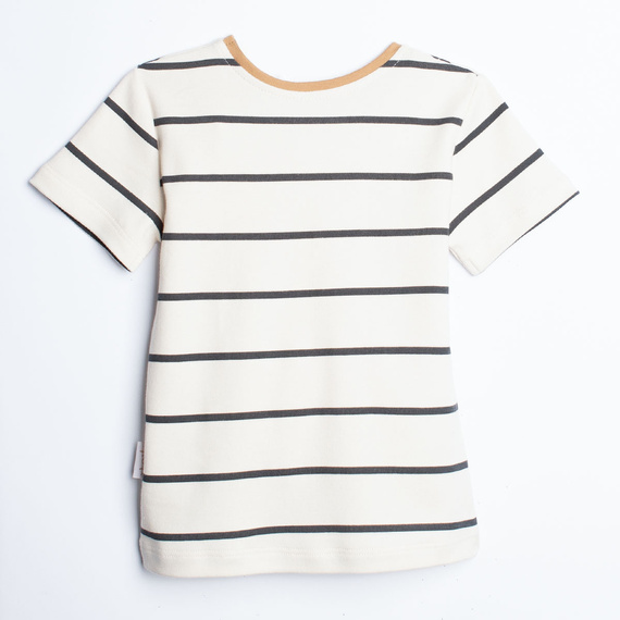 Nicol Olo 222138 Jungen T-Shirt mit Streifen 100% Baumwolle cremefarben