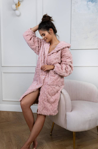 Bethany Sensis Damenbademantel – Dirty Pink