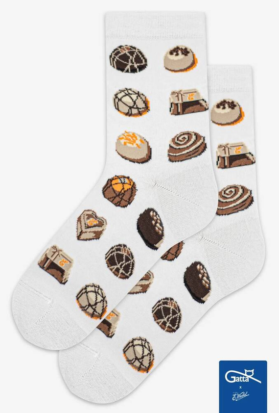 U04.WED Wedel Gatta Unisex-Socken – bianco 01/01