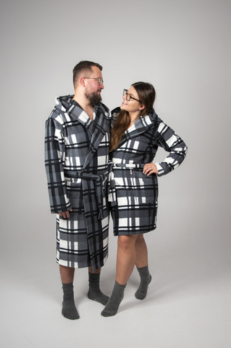 Herrenbademantel De Lafense 034 mit Kapuze – Weich, Warm & Bequem für Zuhause