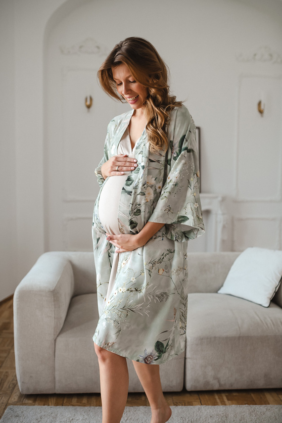 Pure Nature Milk & Love Umstands-Bademantel Bambus 100% Bambus