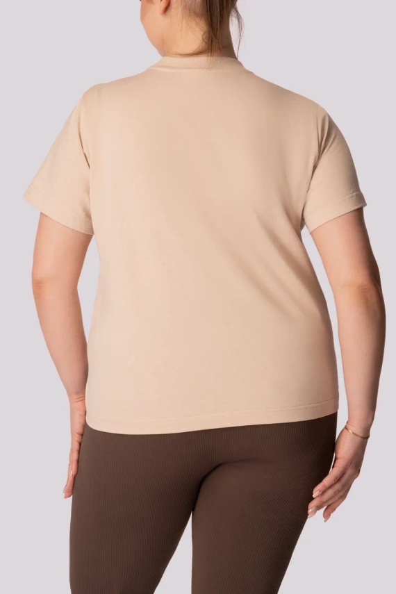 Regular Base Damen T-Shirt Mona beige