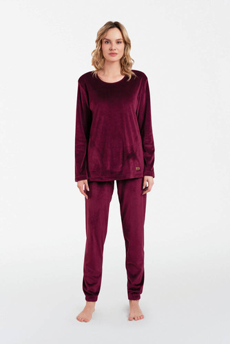 Akara Damenset Italienische Mode - burgunderrot