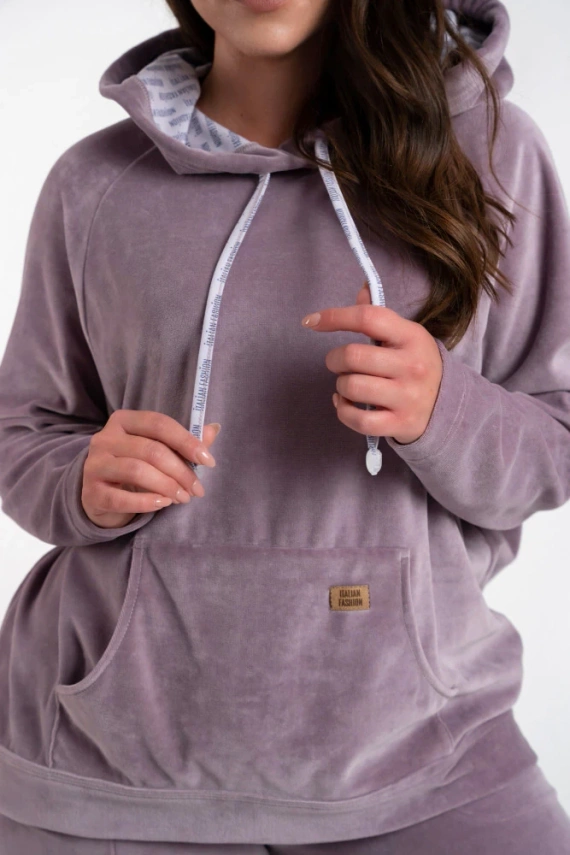 Oliw Damen-Kapuzensweatshirt Italian Fashion - heather