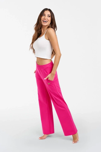 Alta Damenhose Italienische Mode - fuchsia 