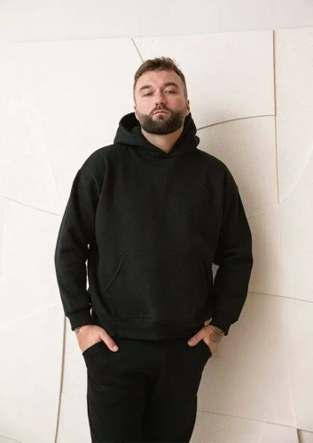 DK-K-B14 Dkaren Herren-Trainingsanzug-Set – Schwarz