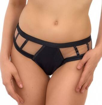 2505 Lupoline Damen-Höschen - schwarz-beige