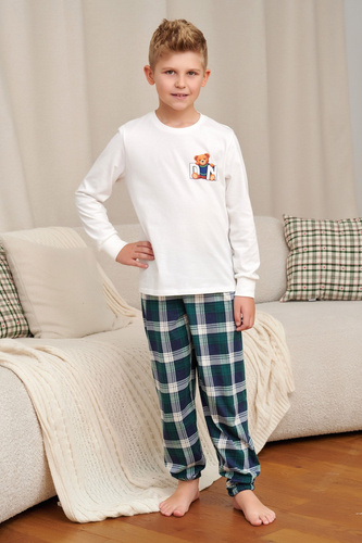 Kinder-Pyjama Doctor Nap 7515 Teddy 100% Baumwolle Lang