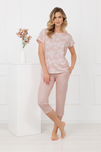 Pyjama KALINA Italian Fashion – 100% Baumwolle, 3/4