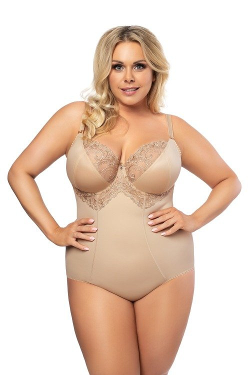K 356 Gala Damen-Bodysuit Gorsenia- beige