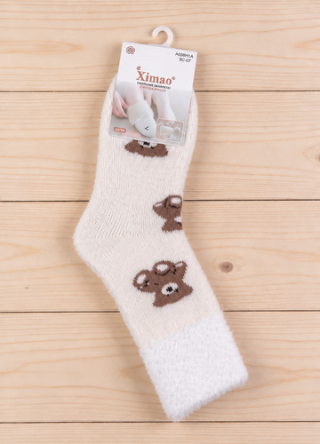 Damen Socken WIK Soxlandia 3044 wz.11 Kaschmir 95% Warm Winter - Beige