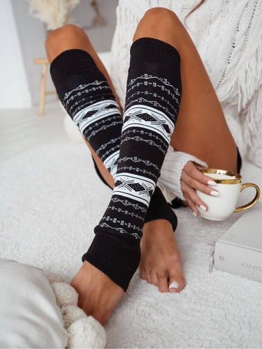 1535-001 Milena Frottee-Leggings – schwarz