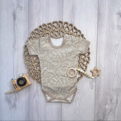 Mamatti BK16525 Babybody Dinosaurier Kurzarm Baumwolle