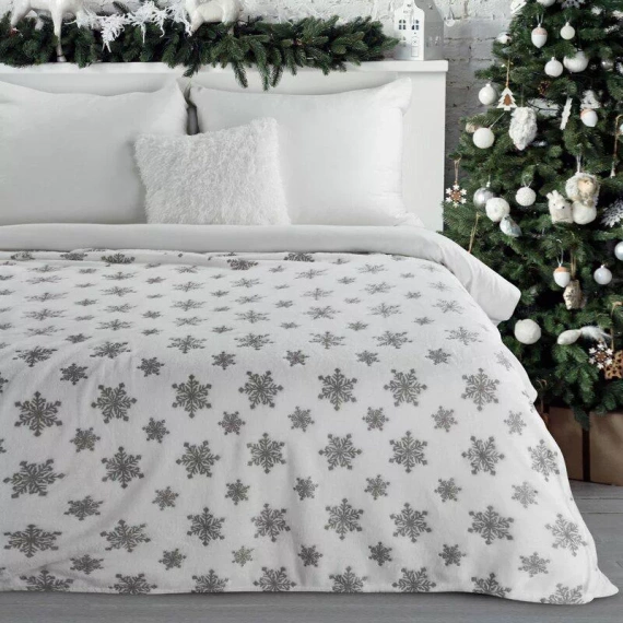 Blink Weihnachtsdecke mit Eurofirany-Sternen, silber