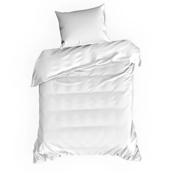 Bettwäsche MI aus Mikrofaser Eurofirany, weich, mit Reißverschluss, 100% Polyester, weiß