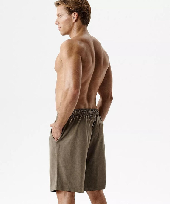 NMB-039 Herren Pyjamashorts 100% Baumwolle Peach Effekt