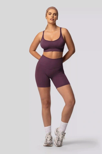 Spaio PUSH-UP PRO formende nahtlose Shorts Fitness hoher Bund plum