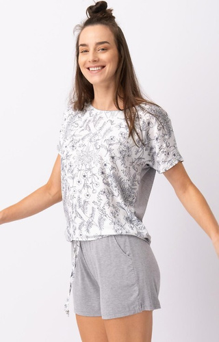 LNS 544 Key Damen-Pyjama – Grau