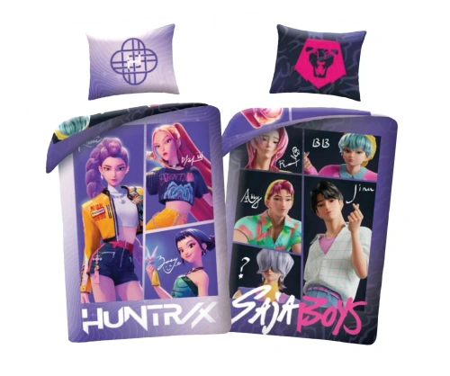 Bettwäsche K-POP Demon Hunters Halantex 140x200 Mikrofaser + 70x90